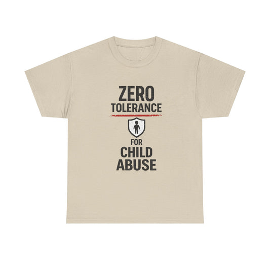 Zero Tolerance for Child Abuse T-Shirt
