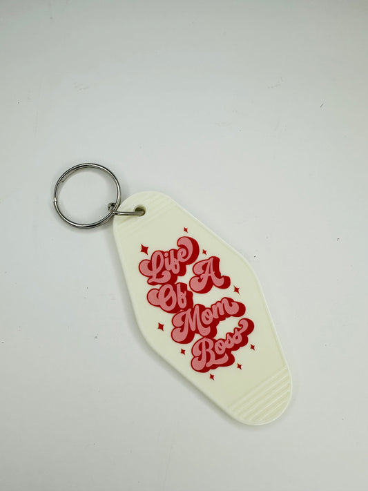 Mom Boss Keychain